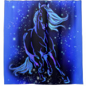 Running Horse Douche Gordijn (Voorkant)