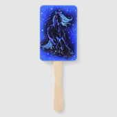 Running Horse Hand Fans Handwaaier (Achterkant)