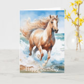 Running Horse Kaart (Gele Bloem)