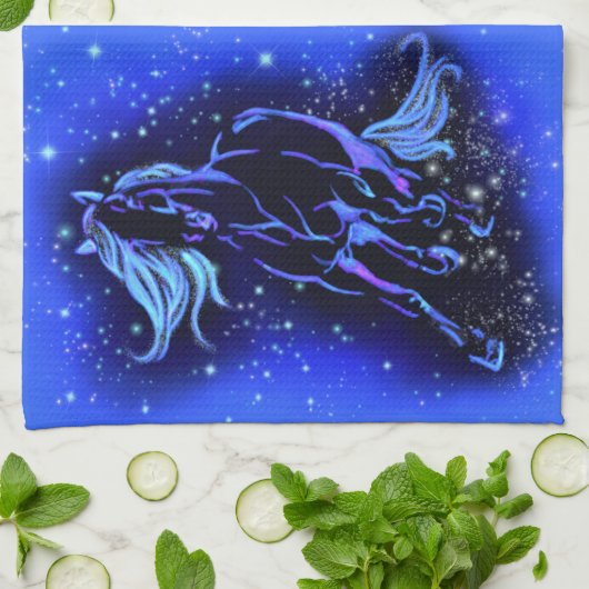 Running Horse Keuken Handdoek (Gevouwen)