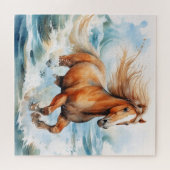 Running Horse Legpuzzel (Horizontaal)