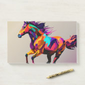 Running Horse pop kunst Post-it® Notes (Op bureau)