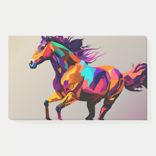 Running Horse pop kunst Post-it® Notes (Voorkant)