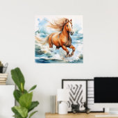 Running Horse Poster (Thuiskantoor)