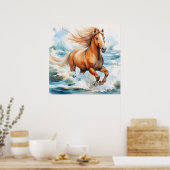 Running Horse Poster (Keuken)