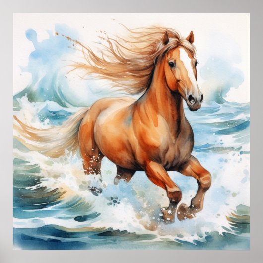 Running Horse Poster (Voorkant)