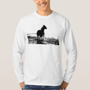 Running Horse Toevoegen Jouw tekst Mannen Basic la T-shirt