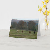 Running horses, Card Kaart (Gele Bloem)