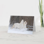 Running Horses Holiday Kaart (Voorkant)