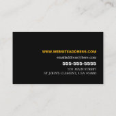 Running Hot Dog - Concurrerend/Snelheid Eater Visitekaartje (Achterkant)