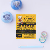 Running Hot Dog - een wedstrijd/snelheidswedstrijd Flyer (Enkel)