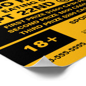 Running Hot Dog - een wedstrijd/snelheidswedstrijd Poster (Hoek)