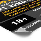 Running Hot Dog - een wedstrijd/snelheidswedstrijd Poster (Hoek)