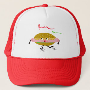 Running hotdog trucker pet