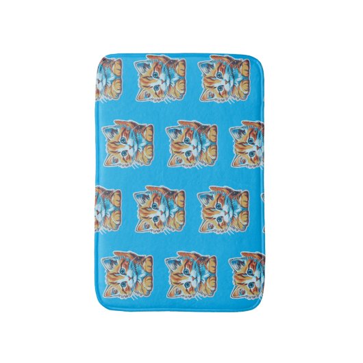 Running into orange kittens badmat (Voorkant Verticaal)