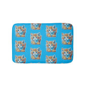 Running into orange kittens badmat (Voorkant)