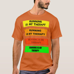 Running is mijn therapie 112 t-shirt