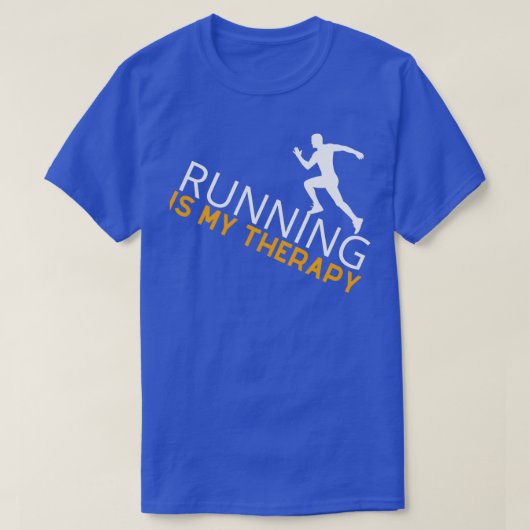 Running Is My Therapy 38 T-shirt (Design voorkant)