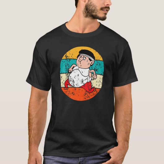 Running Jogging Running Fun  Retro T-shirt (Voorkant)