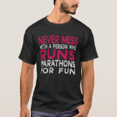 Running Jogging running Never Mess with Runner T-shirt (Voorkant)