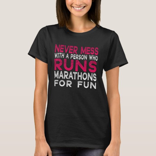 Running Jogging running Never Mess with Runner T-shirt (Voorkant)