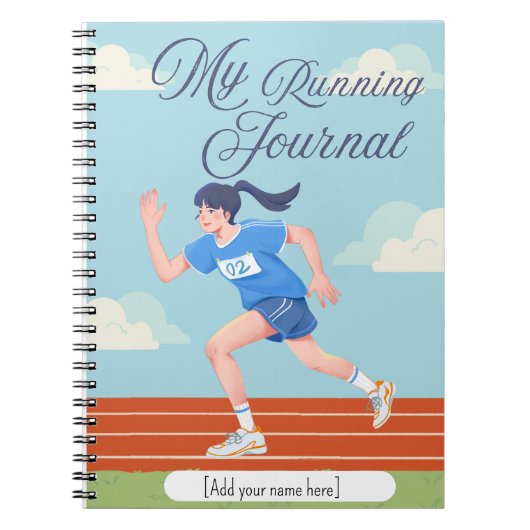 Running Journal | Personalized Fitness Tracker Notitieboek (Voorkant)