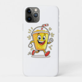**Running Juice Cup Cartoon – Fun Street Drink Cha Case-Mate iPhone Case