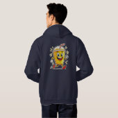 **Running Juice Cup Cartoon – Fun Street Drink Cha Hoodie (Achterkant volledig)