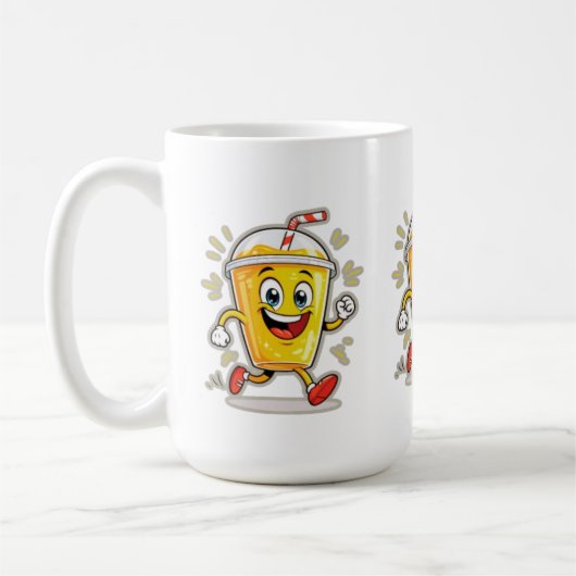 **Running Juice Cup Cartoon – Fun Street Drink Cha Koffiemok (Links)