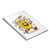 **Running Juice Cup Cartoon – Fun Street Drink Cha Notitieboek (Rechterzijde)