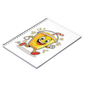 **Running Juice Cup Cartoon – Fun Street Drink Cha Notitieboek (Linkerzijde)