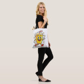 **Running Juice Cup Cartoon – Fun Street Drink Cha Tote Bag (Op model)