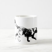 Running Labrador Retriever Inkt Art Mok (Center)