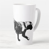 Running Labrador Retriever Inkt Art Mok (Rechterhoek)