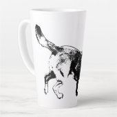 Running Labrador Retriever Inkt Art Mok (Linkerhoek)