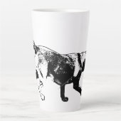 Running Labrador Retriever Inkt Art Mok (Voorkant)