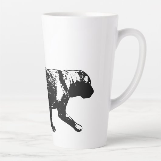 Running Labrador Retriever Inkt Art Mok (Rechts)