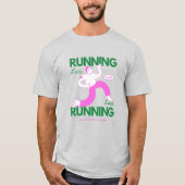 Running Late Club Grappig Retro Gift Design T-shirt (Voorkant)