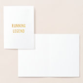 Running Legend gefeliciteerd met succes kaart (Display)