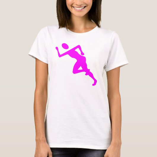 Running - Magenta T-shirt (Voorkant)