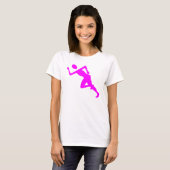 Running - Magenta T-shirt (Voorkant volledig)