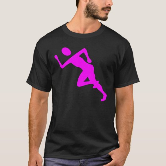 Running - Magenta T-shirt (Voorkant)