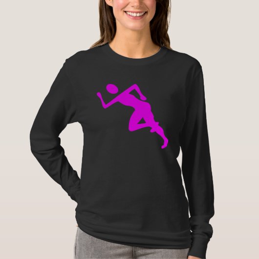 Running - Magenta T-shirt (Voorkant)