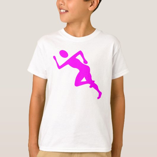 Running - Magenta T-shirt (Voorkant)
