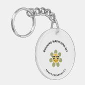 Running maintains my sunny personality sleutelhanger (Voorkant Links)