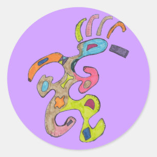 "Running Man" Abstracte Sticker