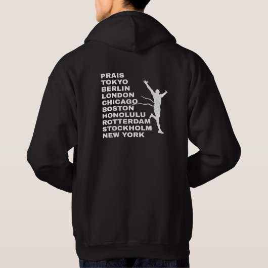 Running Marathon Citys  Hoodie (Achterkant)