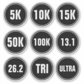 Running Marathon, Triathlon, 5K, 10K... Sticker (Voorkant)