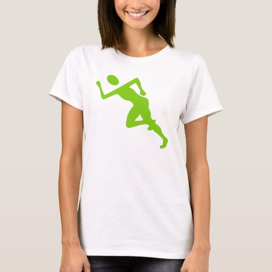 Running - Martian Green T-shirt (Voorkant)