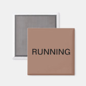 Running mocha mousse vaatwasser magneet (Voorkant / Achterkant)